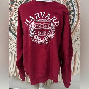 Harvard Burgundy Crewneck Sweater